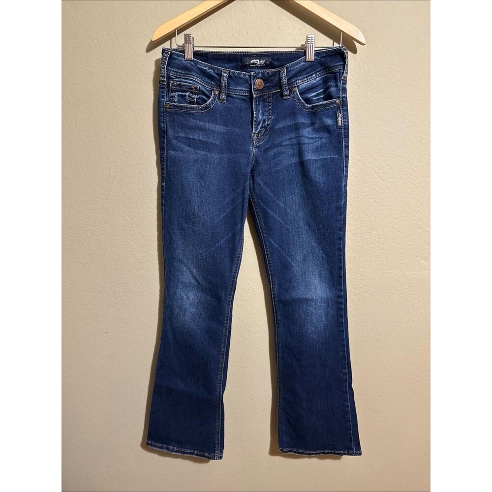 Silver Suki Mid Boot Cut 29x31 Womens Jeans Stretch Mid Rise Medium Wash
